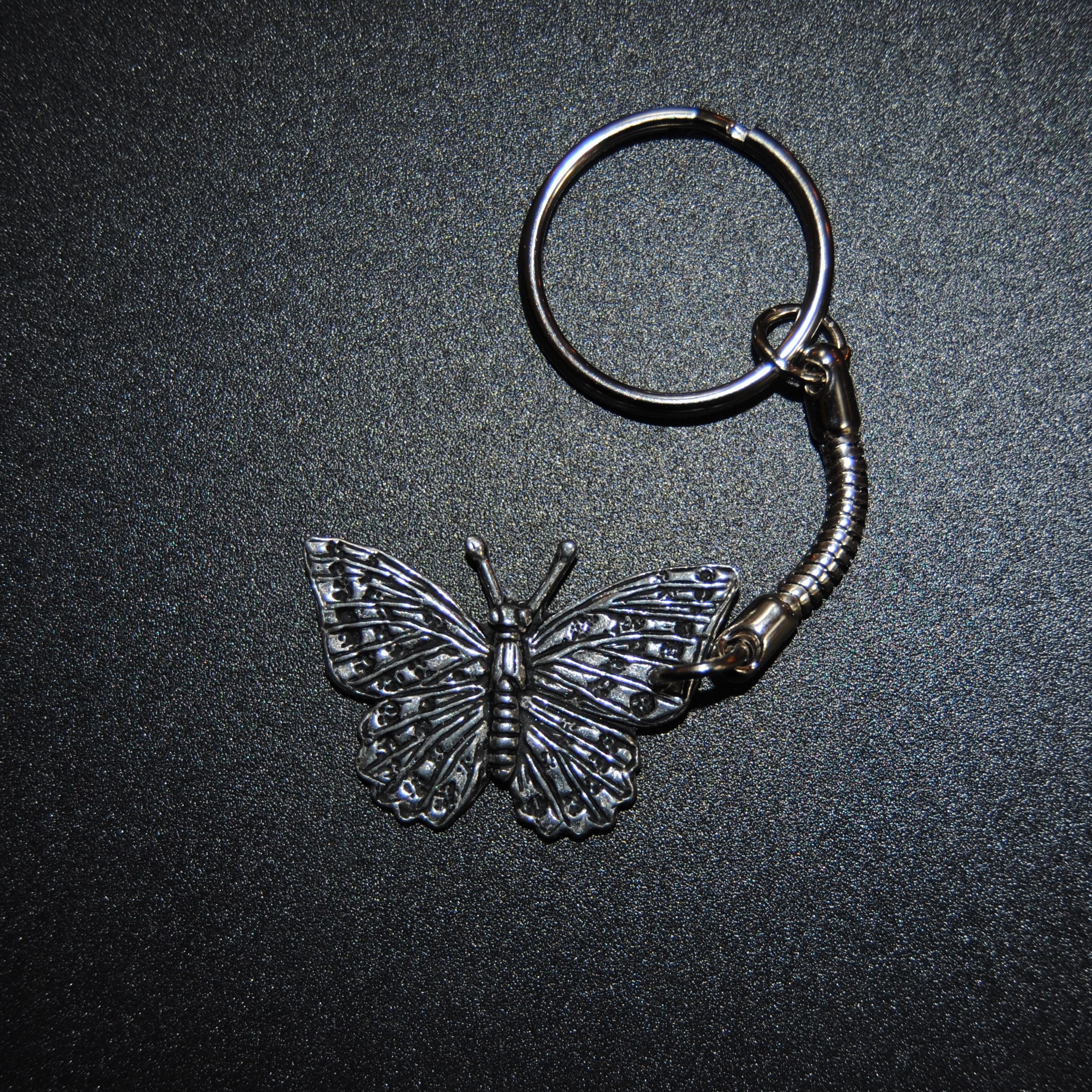 Pewter - Butterfly Key Ring