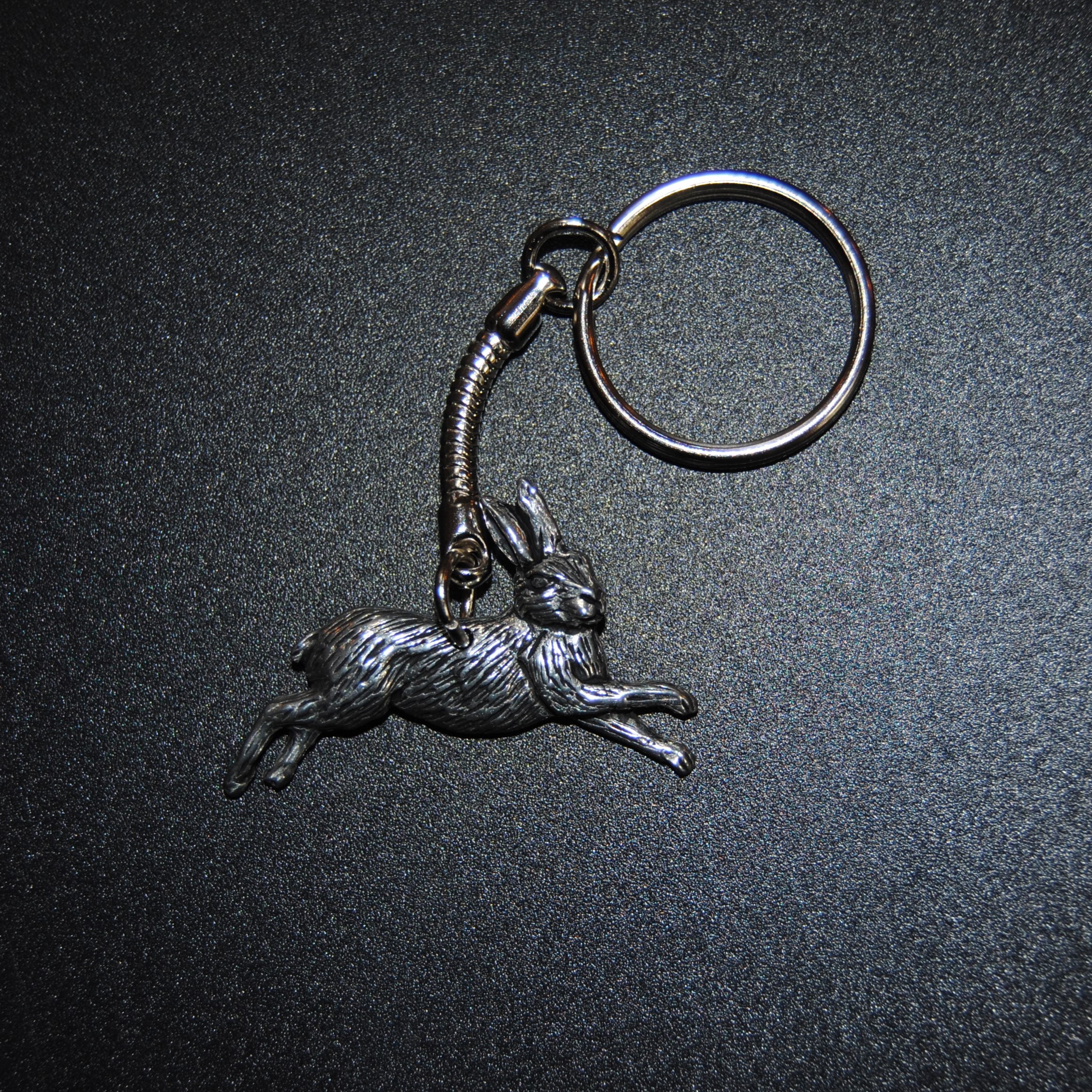 Pewter - Hare Key Ring