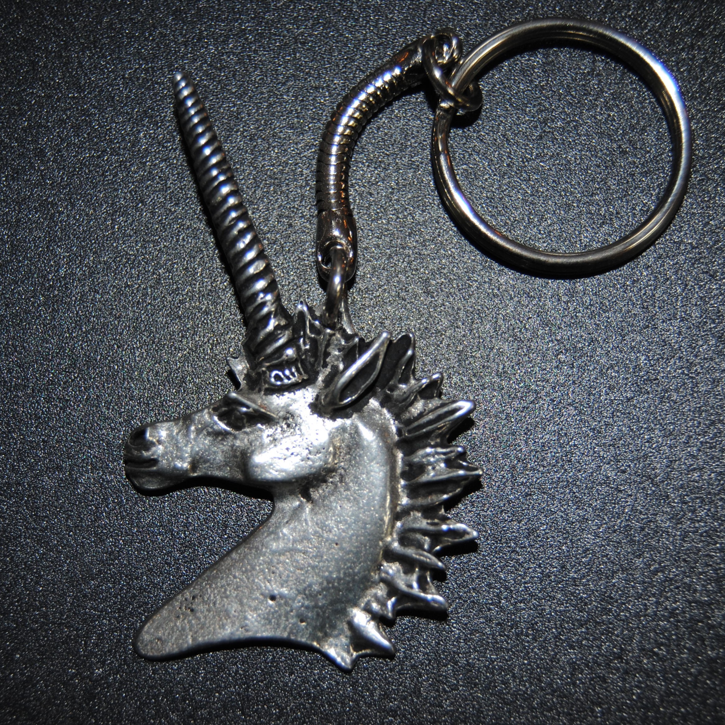 Pewter - Unicorn Key Ring