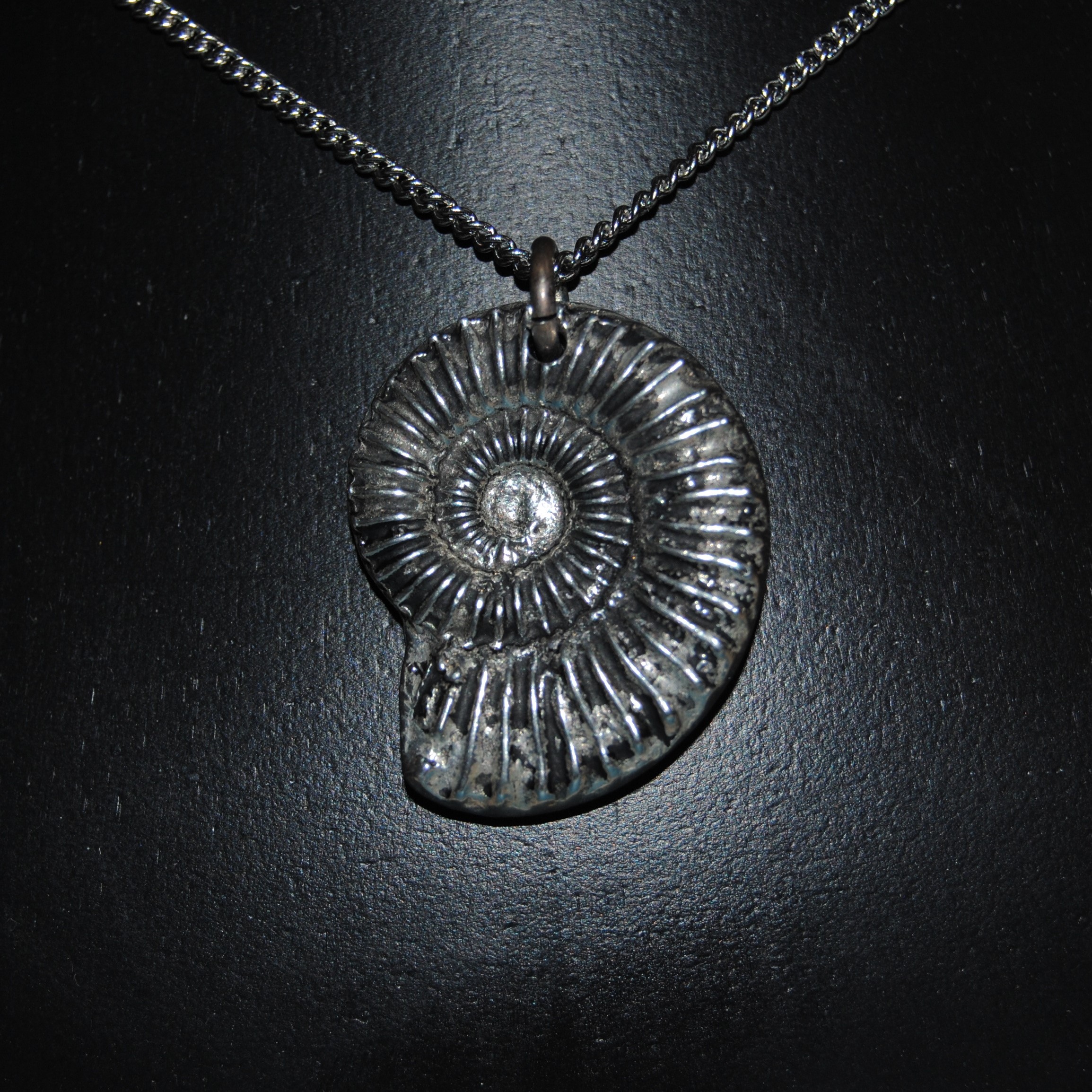 Pewter - Ammonite Pendant