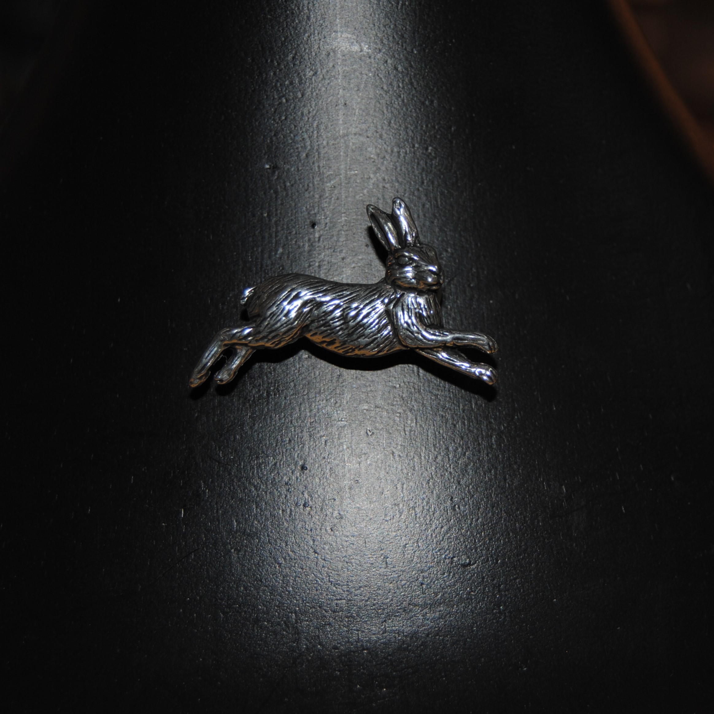 Pewter - Hare Brooch